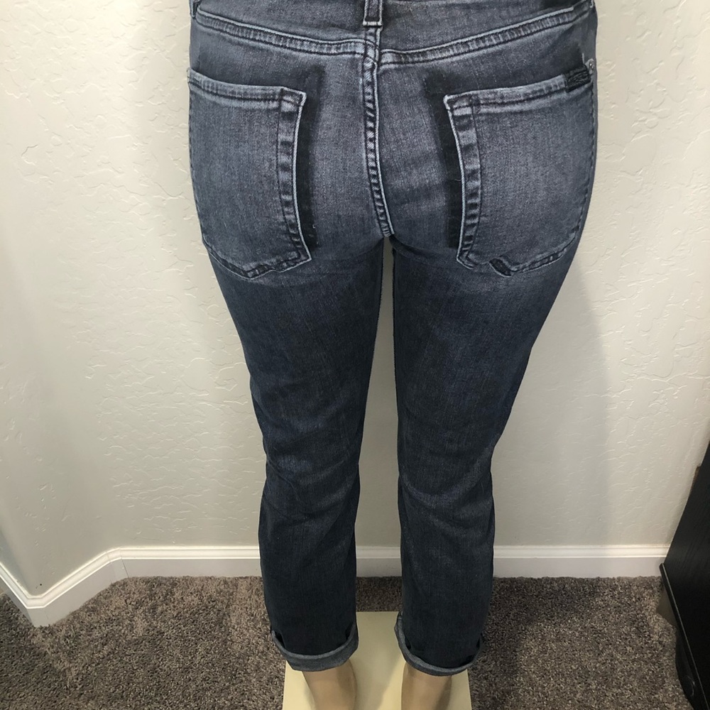 74AMK Josefina Gray Skinny BF Jeans Sz 28 - Picture 6 of 8